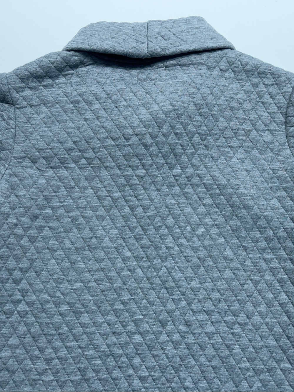Marine Layer Lady Corbet Pullover Womens Size Small Gray Diamond Quilted. READ - Picture 10 of 12